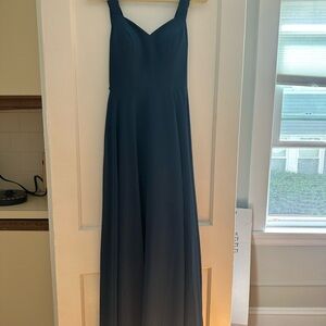 Azazie Deep Blue Maxi Dress